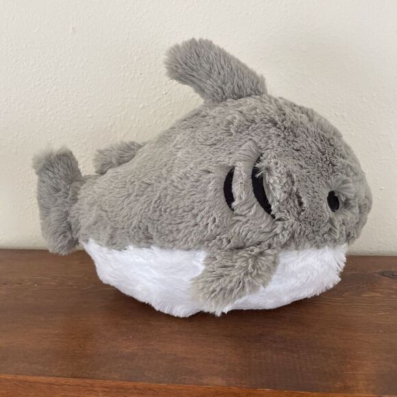 Squishable Great White Shark 12” Plush Animal Gray Stuffed‎ Animal Gray w/ Teeth - Picture 4 of 10